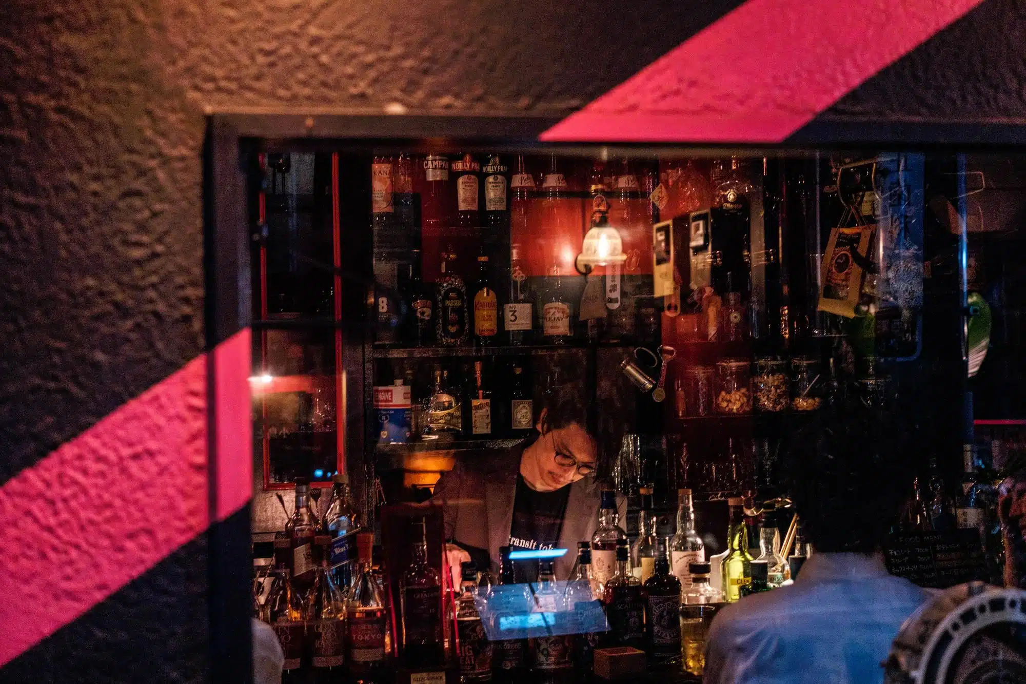 tokyo-bourbon-road-bar A barman at Bourbon Street in Tokyo's Kamata district.